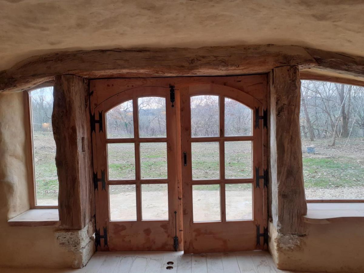 Maison Terre Les Cabanes De Fallot - Sauna Bain-Froid Piscine Naturelle L'isle-Bouzon Exterior foto