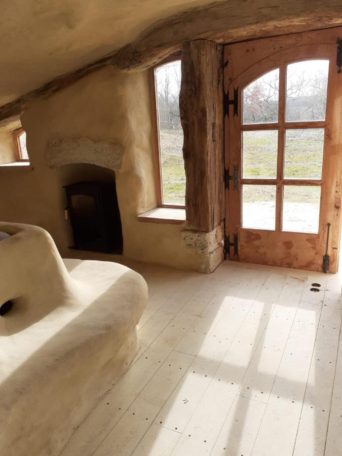 Maison Terre Les Cabanes De Fallot - Sauna Bain-Froid Piscine Naturelle L'isle-Bouzon Exterior foto
